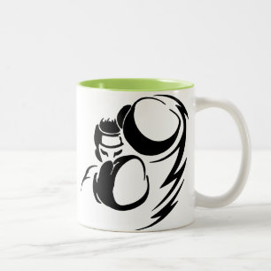 Taza Bicolor Boxeador verde fresco