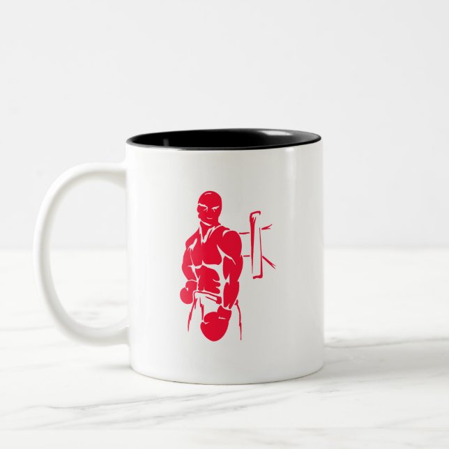 Taza Bicolor Boxeo rojo del escarlata (Izquierda)