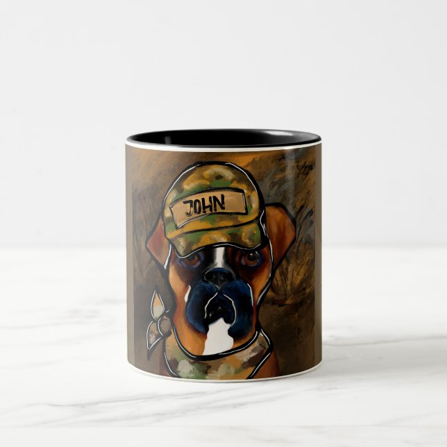 Taza Bicolor Boxer Dog (Centro)
