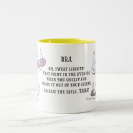 Taza Bicolor Bra Mug