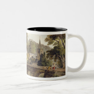 Taza Bicolor Bradford, del 'baño ilustrado por una serie de VI