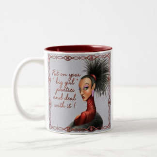 Taza Bicolor Bragas grandes del chica