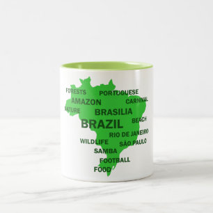 Taza Bicolor Brasil