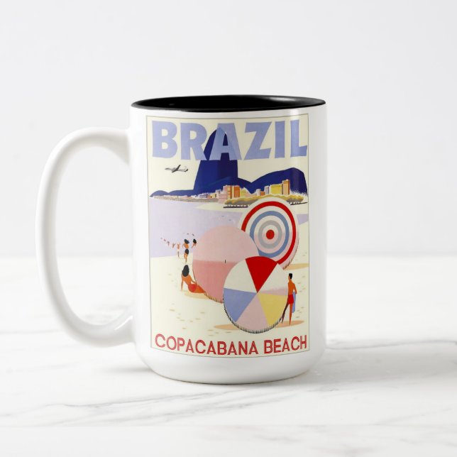 TAZA BICOLOR BRASIL COPACABANA (Izquierda)