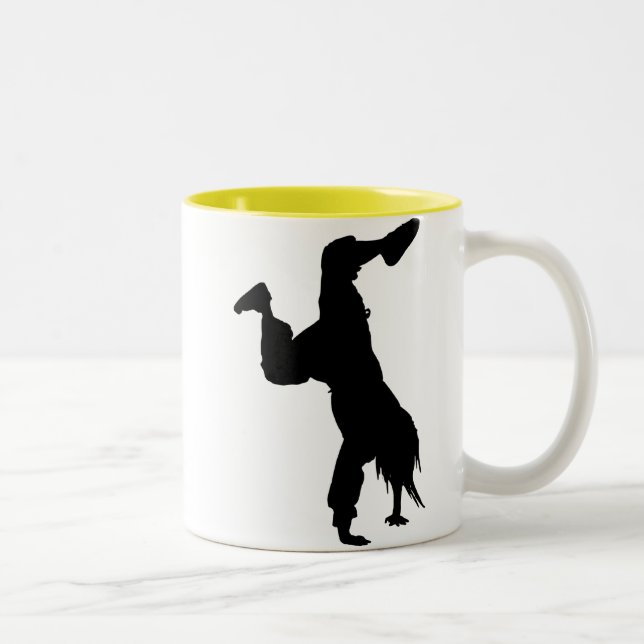Taza Bicolor Breakdancer; amarillo (Derecha)