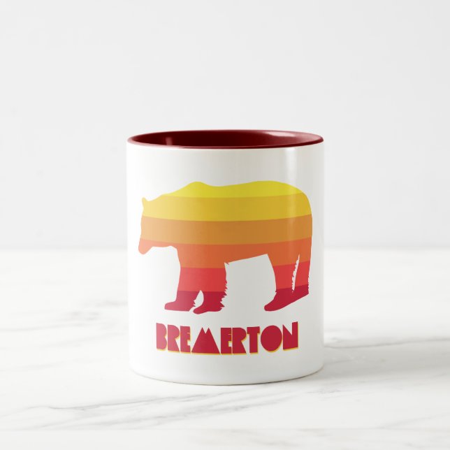Taza Bicolor Bremerton Washington Rainbow Bear (Centro)
