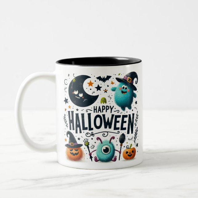 Taza Bicolor Brew de bruja- Halloween (Izquierda)