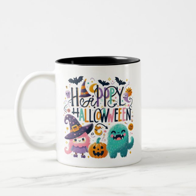 Taza Bicolor Brew de bruja- Halloween (Izquierda)