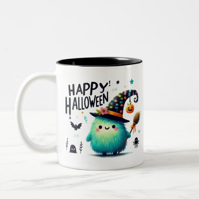 Taza Bicolor Brew de bruja- Halloween (Izquierda)