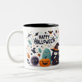Taza Bicolor Brew de bruja- Halloween