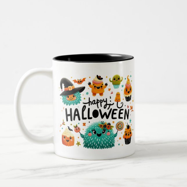 Taza Bicolor Brew de bruja- Halloween (Izquierda)