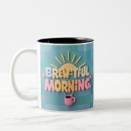 Taza Bicolor "Brew-tiful Morning"
