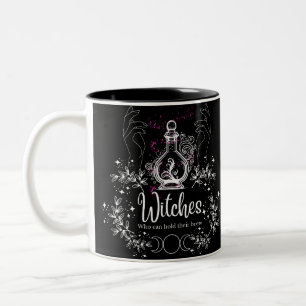 Taza Bicolor Brews & Spells: Testigos que pueden beber el diseñ