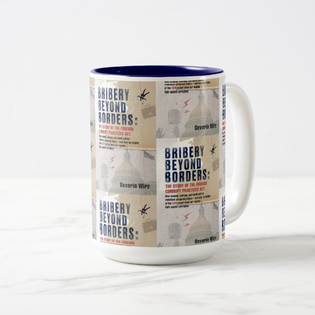 Taza Bicolor Bribery Beyond Borders Mug (Anverso derecho)