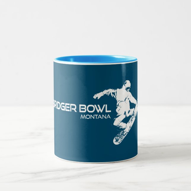 Taza Bicolor Bridger Bowl Montana Snowboard (Centro)