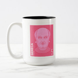 Taza Bicolor Briefmarke Seneca -