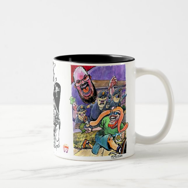 Taza Bicolor Brigada de conejos (Derecha)