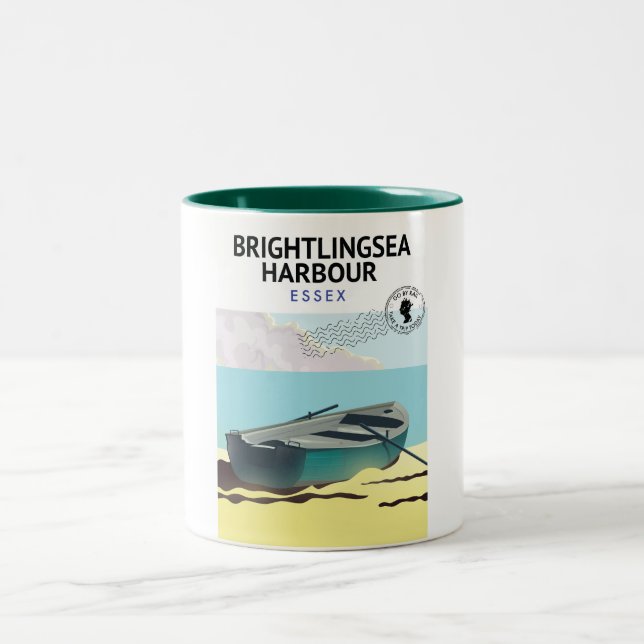 Taza Bicolor Brightlingsea Harbour Essex (Centro)