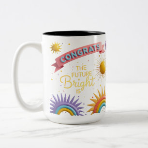 Taza Bicolor Brilla Encendida, Mug Superstar (15 onzas)