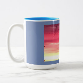 Taza Bicolor Brillante amanecer de invierno