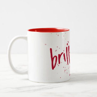 Taza Bicolor Brillante Splash Rojo