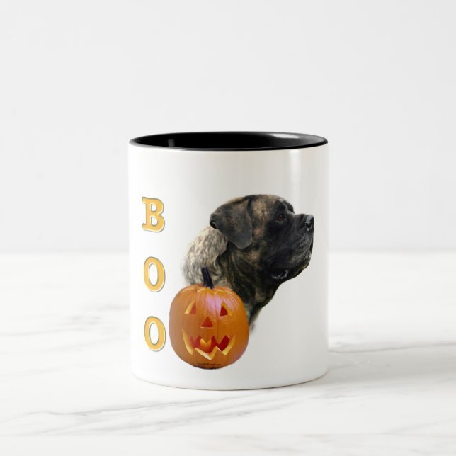 Taza Bicolor Brindle Mastiff Boo Mug (Centro)