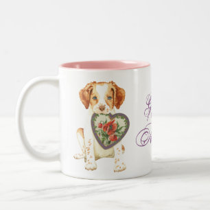 Taza Bicolor Brittany Heart Mom