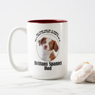 Taza Bicolor Brittany Spaniel Dad