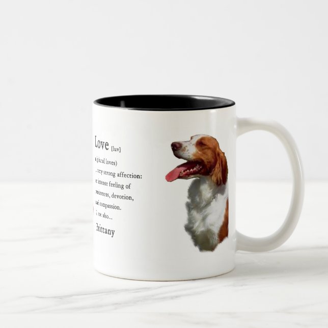 Taza Bicolor Brittany Spaniel Gifts (Derecha)