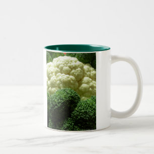 Taza Bicolor Broccoli y coliflor