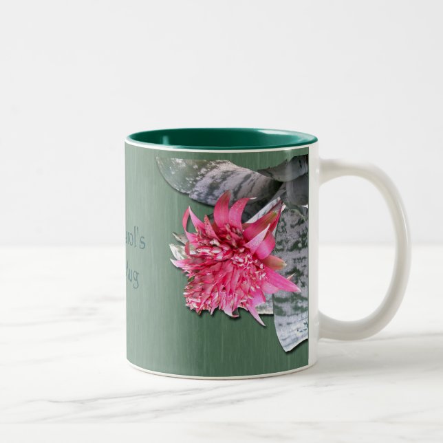 Taza Bicolor Bromelida florida rosa (Derecha)
