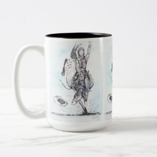 Taza Bicolor Bronc de ojos de manzana