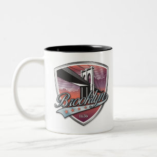 Taza Bicolor Brooklyn Design Silver