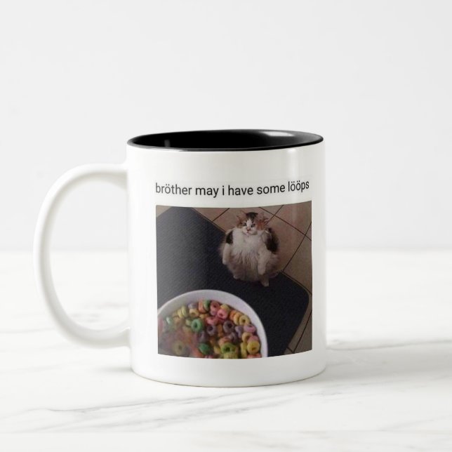 Taza Bicolor Brother puede yo tener algunos lazos (Izquierda)