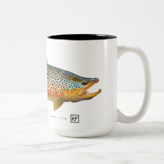 Taza Bicolor Brown Trout Mug