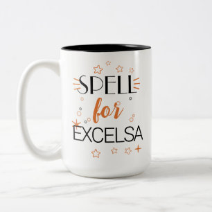 Taza Bicolor Bruja de Halloween Café Hechizo Excelsa Tostado Os