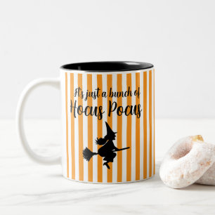 Taza Bicolor Bruja de Halloween sobre el foco de los hongos vol