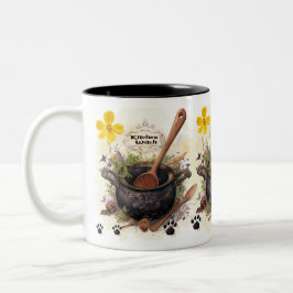 Taza Bicolor Bruja de la cocina