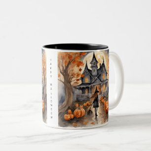 Taza Bicolor Bruja Líder Con Generación De IA 