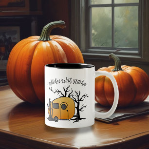 Taza Bicolor Brujas con golpes Halloween