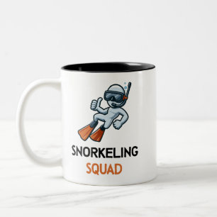 Taza Bicolor buceo de esnórquel océano Mug