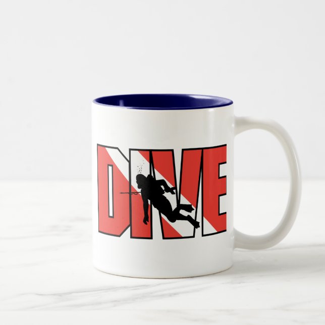 Taza Bicolor Buceo SCUBA (Derecha)