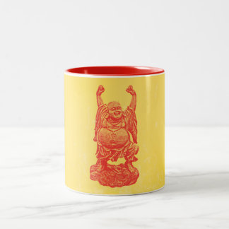 Taza Bicolor Buda de risa (rojo)