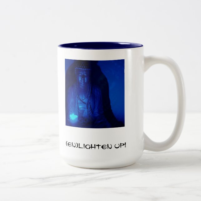 Taza Bicolor ¡Buda - (en) aligere para arriba! (Derecha)