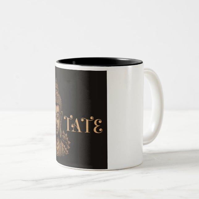 Taza Bicolor Buddha Meditates (Anverso derecho)