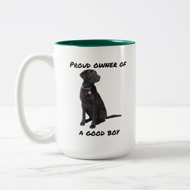 Taza Bicolor Buen chico, Black Lab (Izquierda)