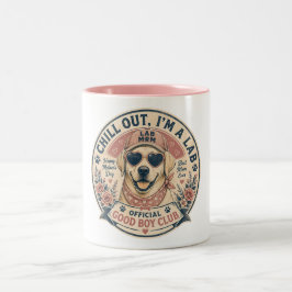 Taza Bicolor Buen chico del Día de la Madre Labrador