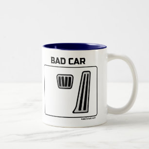 Taza Bicolor Buen Coche Mal Coche