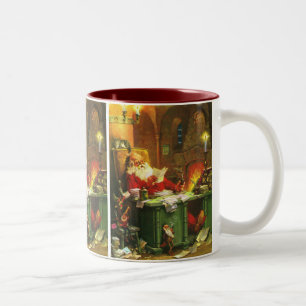 Taza Bicolor Buen viejo Papá Noel
