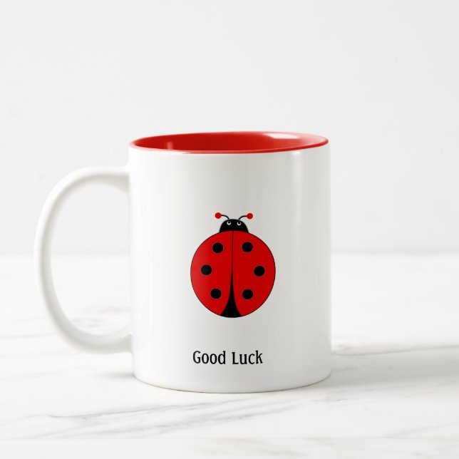 Taza Bicolor Buena suerte Ladybug (Izquierda)